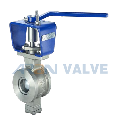 Manual v port mpira valve