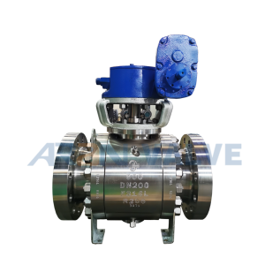 Hard Metal rûniştî Ball Valve Trunnion Mount ISO5211 Top Flange