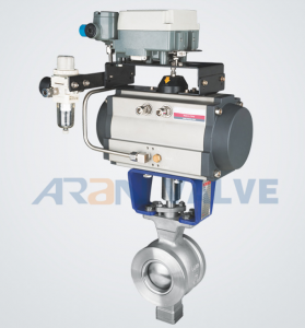 Igice cya Ball Valve Igenzura V Ubwoko Umupira Valve