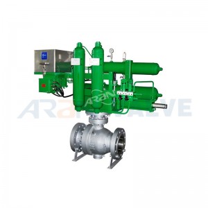 Trunnion Ball Valve Pneumatic Actuated Single Acting Type