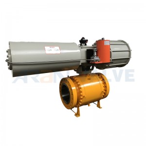 Trunnion Ball Valve Pneumatic Actuated Single Actuated Type