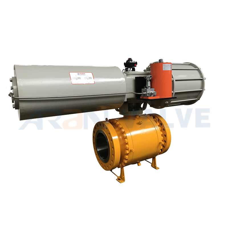 Trunnion Ball Valve Pneumatic Actuated Single Acting Type Featured Image