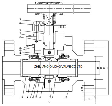 top entry ball valve forgedsteel