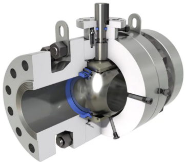 trunnion mounted ball valve secetion (2)